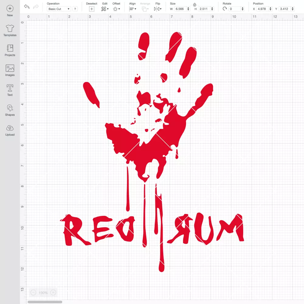 Redrum Bloody Hand SVG, Halloween SVG, Horror Movie SVG | Instant Download SVG PNG Cut File for Cricut & Silhouette - Image 2