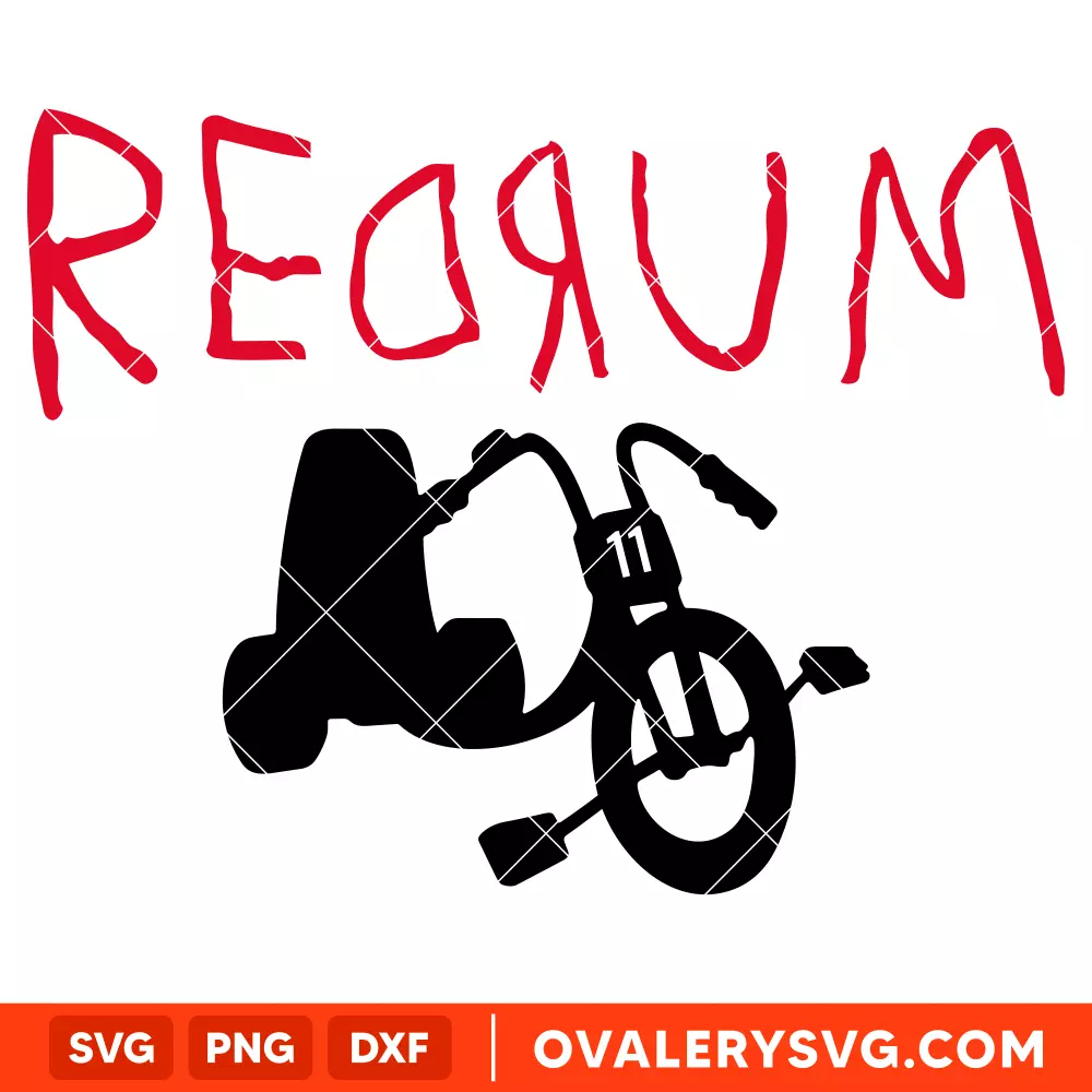 Redrum The Shining SVG, Halloween SVG, Horror Movie SVG, Cricut, Silhouette SVG PNG Cut File