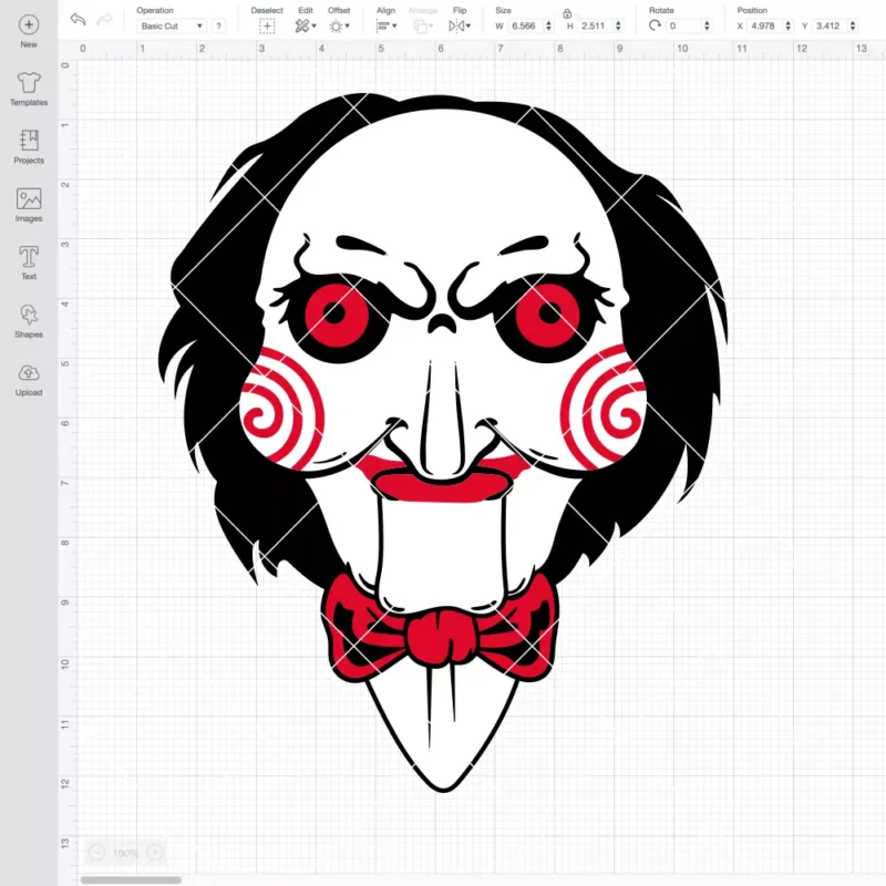 Saw Face SVG, Halloween SVG, Horror Movie SVG | Instant Download SVG PNG Cut File for Cricut & Silhouette - Image 2