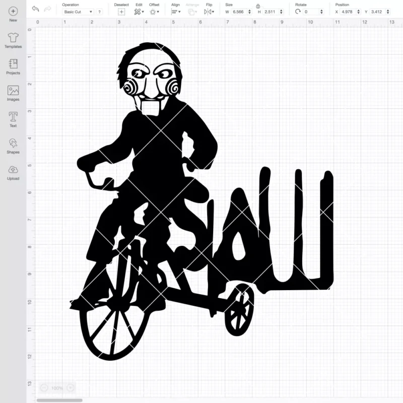 Saw Tricycle SVG, Halloween SVG, Horror Movie SVG | Instant Download SVG PNG Cut File for Cricut & Silhouette - Image 2