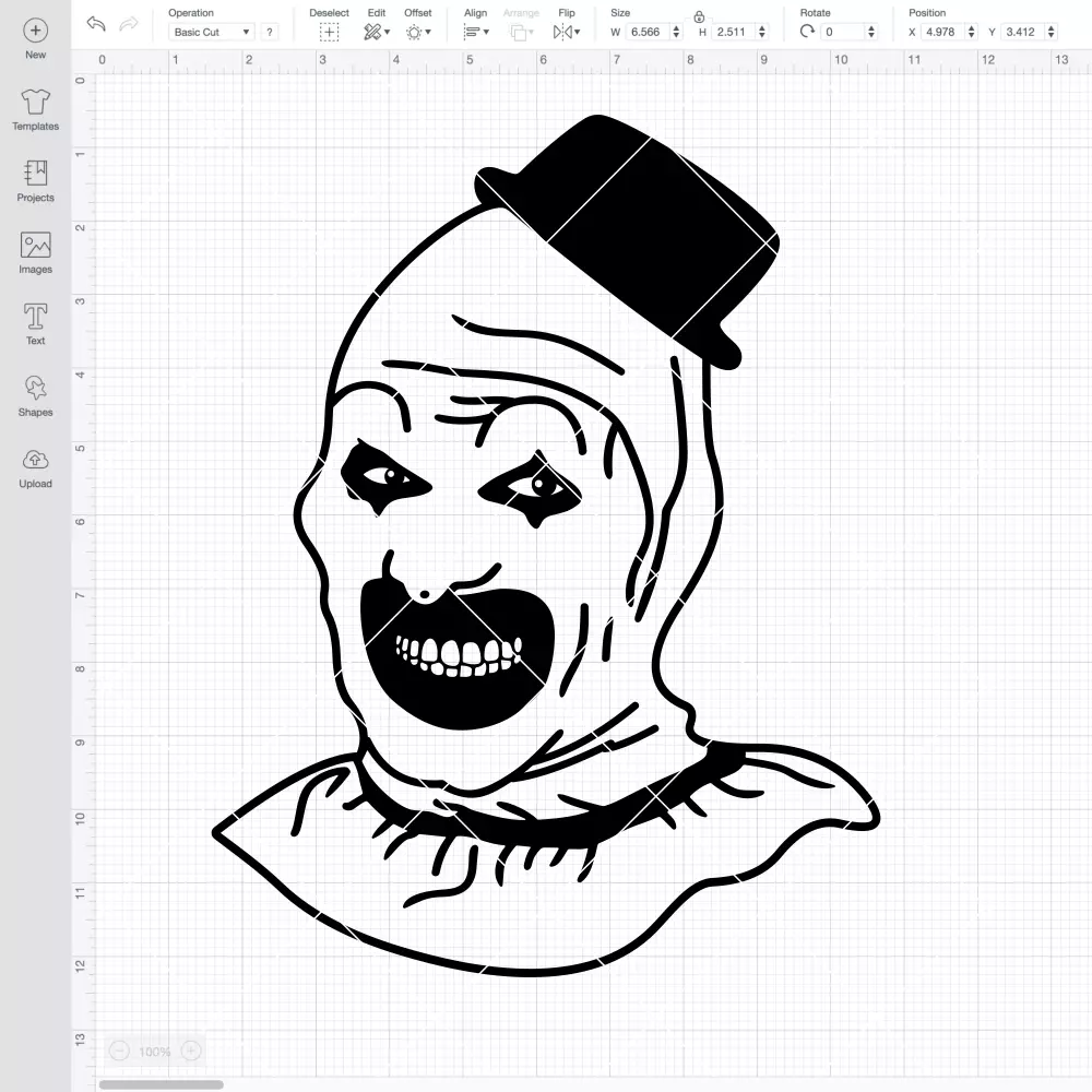 Art The Clown Terrifier SVG, Halloween SVG, Horror Movie SVG | Instant Download SVG PNG Cut File for Cricut & Silhouette - Image 2