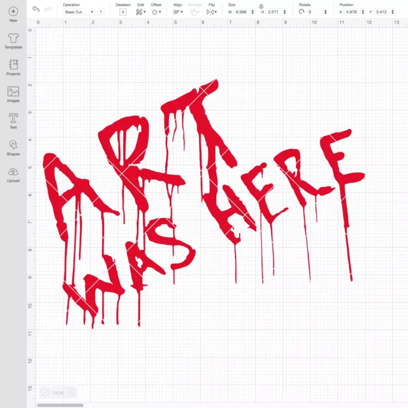 Art Was Here SVG, Halloween SVG, Horror Movie SVG | Instant Download SVG PNG Cut File for Cricut & Silhouette - Image 2