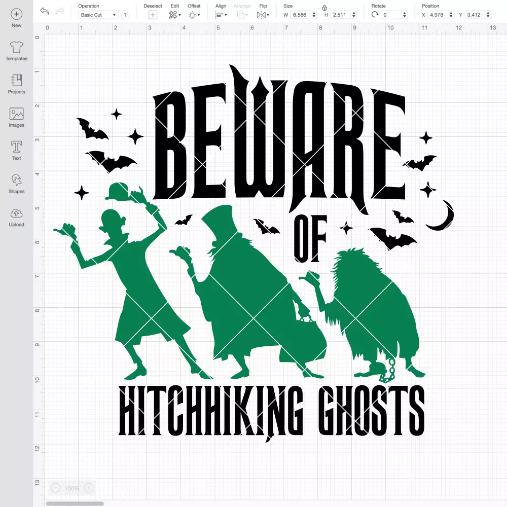Beware of Hitchhiking Ghosts Haunted Mansion SVG, Halloween SVG, Horror Movie SVG | Instant Download SVG PNG Cut File for Cricut & Silhouette - Image 2