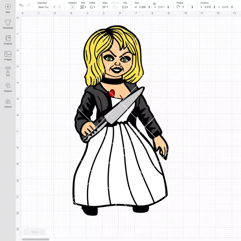 Bride of Chucky Tiffany SVG, Halloween SVG, Horror Movie SVG | Instant Download SVG PNG Cut File for Cricut & Silhouette - Image 2