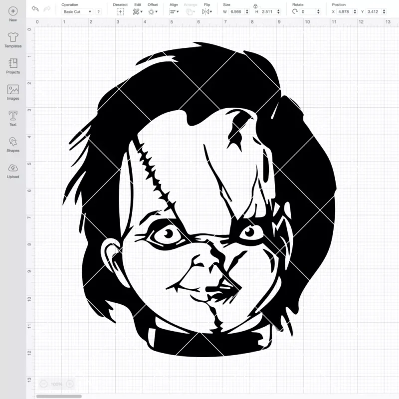 Chucky Doll Head SVG, Halloween SVG, Horror Movie SVG | Instant Download SVG PNG Cut File for Cricut & Silhouette - Image 2
