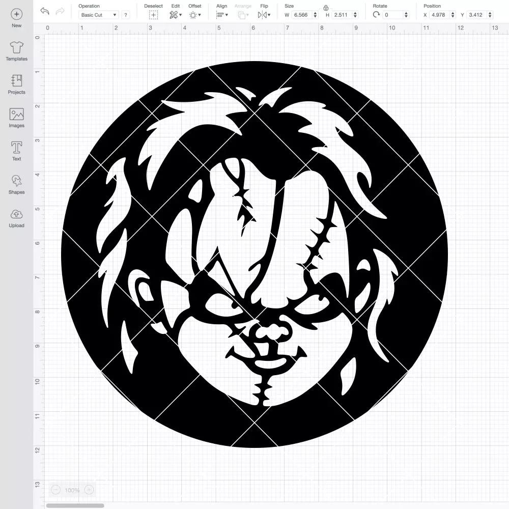 Chucky Face Circle SVG, Halloween SVG, Horror Movie SVG | Instant Download SVG PNG Cut File for Cricut & Silhouette - Image 2
