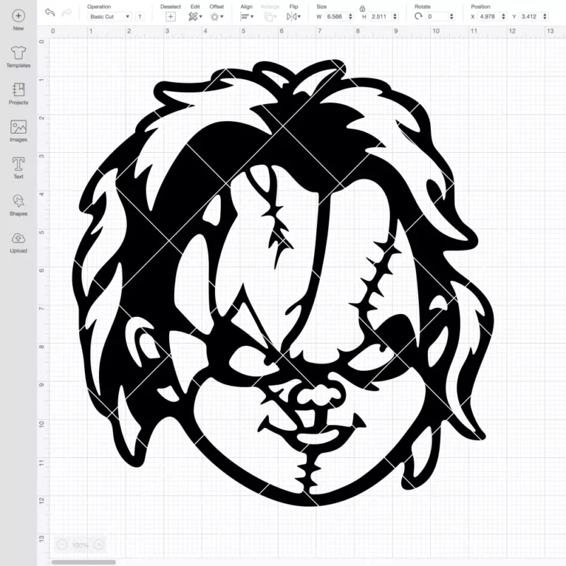 Chucky Face Scary Movie SVG, Halloween SVG, Horror Movie SVG | Instant Download SVG PNG Cut File for Cricut & Silhouette - Image 2