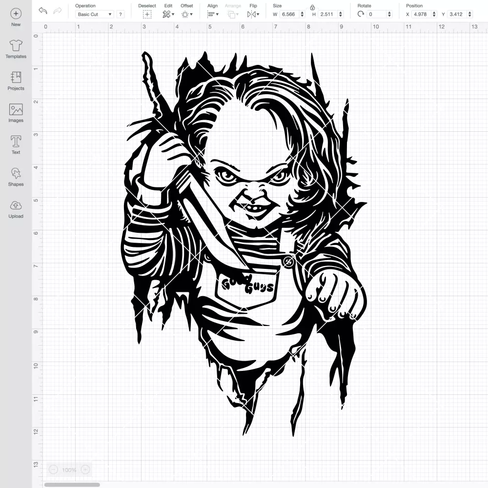 Chucky Good Guys with a Knife SVG, Halloween SVG, Horror Movie SVG | Instant Download SVG PNG Cut File for Cricut & Silhouette - Image 2
