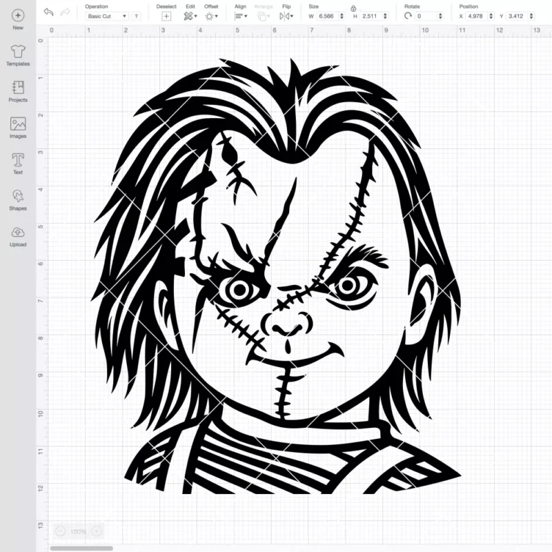 Chucky Horror Doll SVG, Halloween SVG, Horror Movie SVG | Instant Download SVG PNG Cut File for Cricut & Silhouette - Image 2