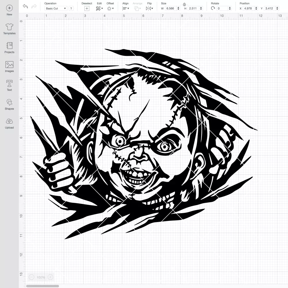 Chucky Peeking SVG, Halloween SVG, Horror Movie SVG | Instant Download SVG PNG Cut File for Cricut & Silhouette - Image 2
