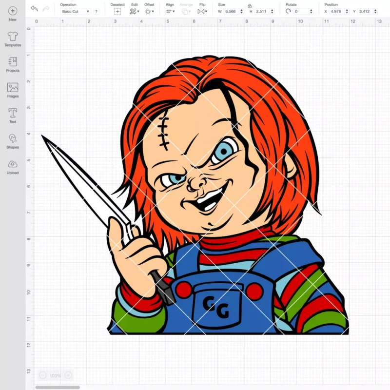 Chucky with a Knife SVG, Halloween SVG, Horror Movie SVG | Instant Download SVG PNG Cut File for Cricut & Silhouette - Image 2