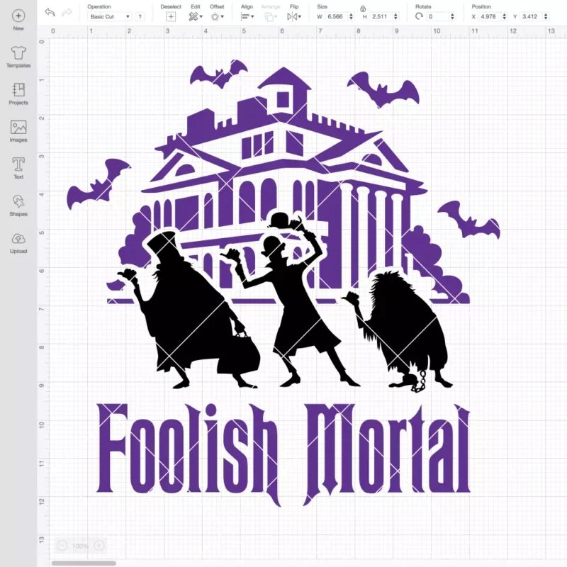 Foolish Mortal SVG, Halloween SVG, Horror Movie SVG | Instant Download SVG PNG Cut File for Cricut & Silhouette - Image 2