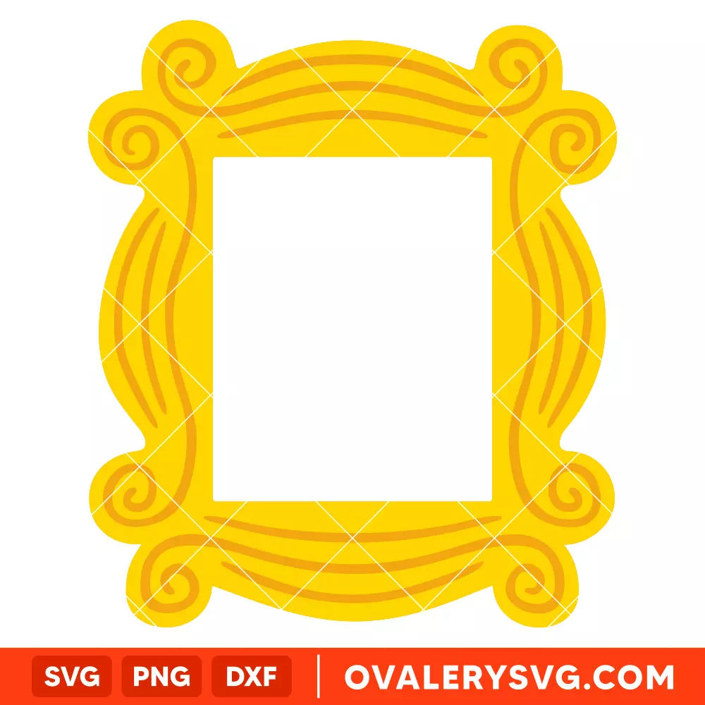 Friends Yellow Picture Frame SVG | Free SVG for Cricut & Silhouette