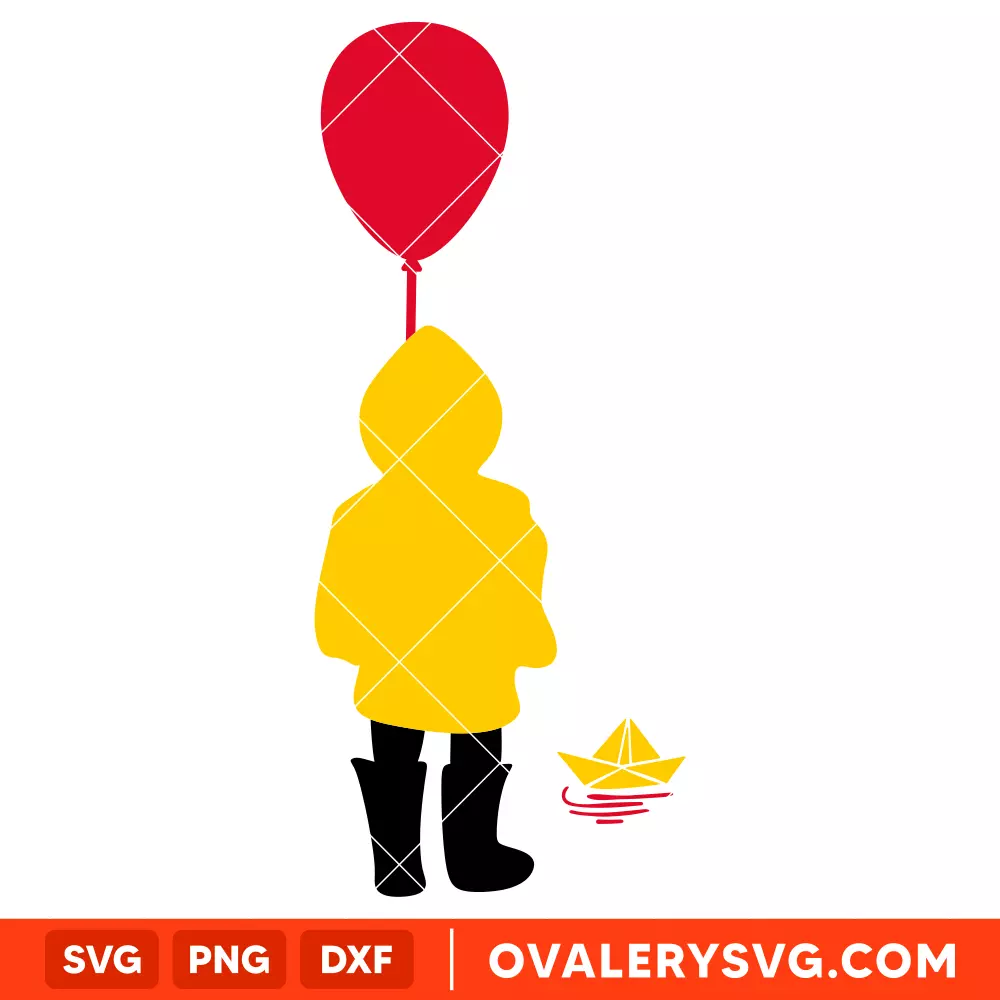 Georgie IT Movie SVG, Halloween SVG, Horror Movie SVG, Cricut, Silhouette SVG PNG Cut File