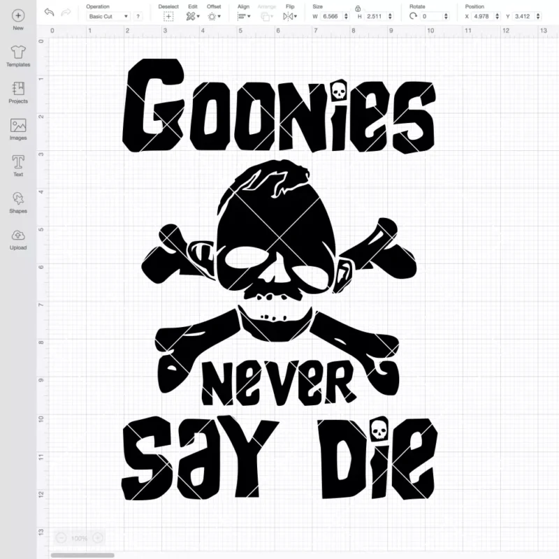 Goonies Never Say Die SVG, Halloween SVG, Horror Movie SVG | Instant Download SVG PNG Cut File for Cricut & Silhouette - Image 2