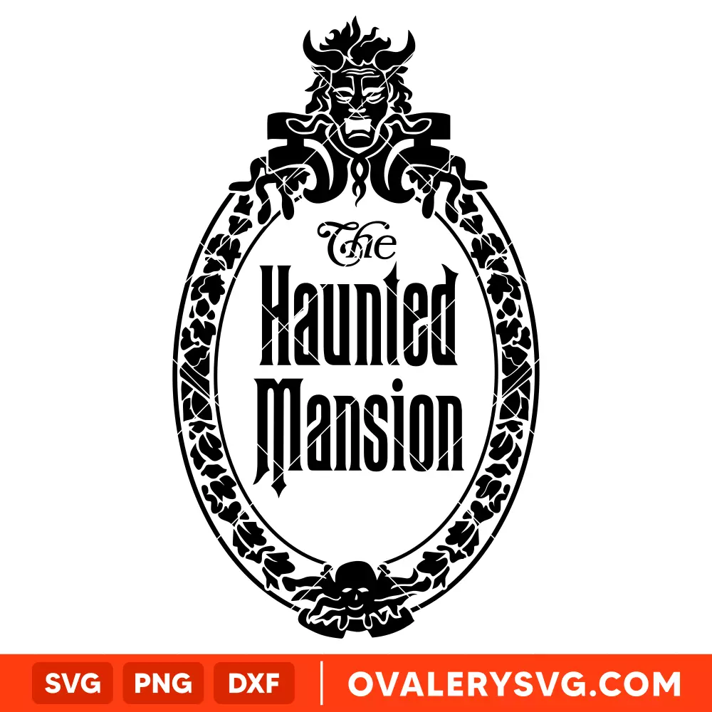 Haunted Mansion Frame SVG, Halloween SVG, Horror Movie SVG, Cricut, Silhouette SVG PNG Cut File