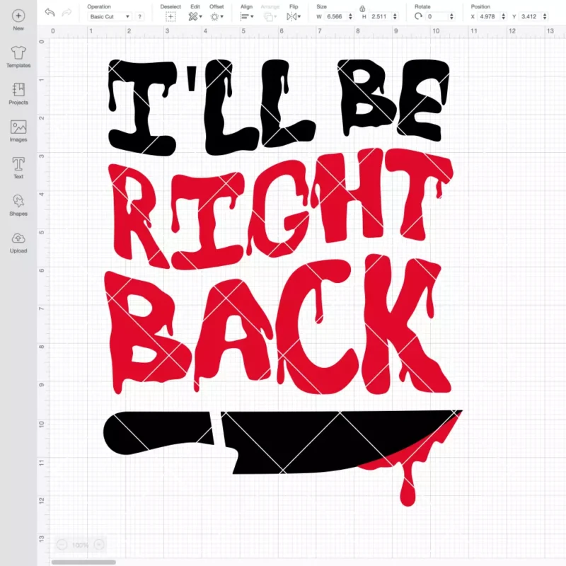 I'll Be Right Back SVG, Halloween SVG, Horror Movie SVG | Instant Download SVG PNG Cut File for Cricut & Silhouette - Image 2