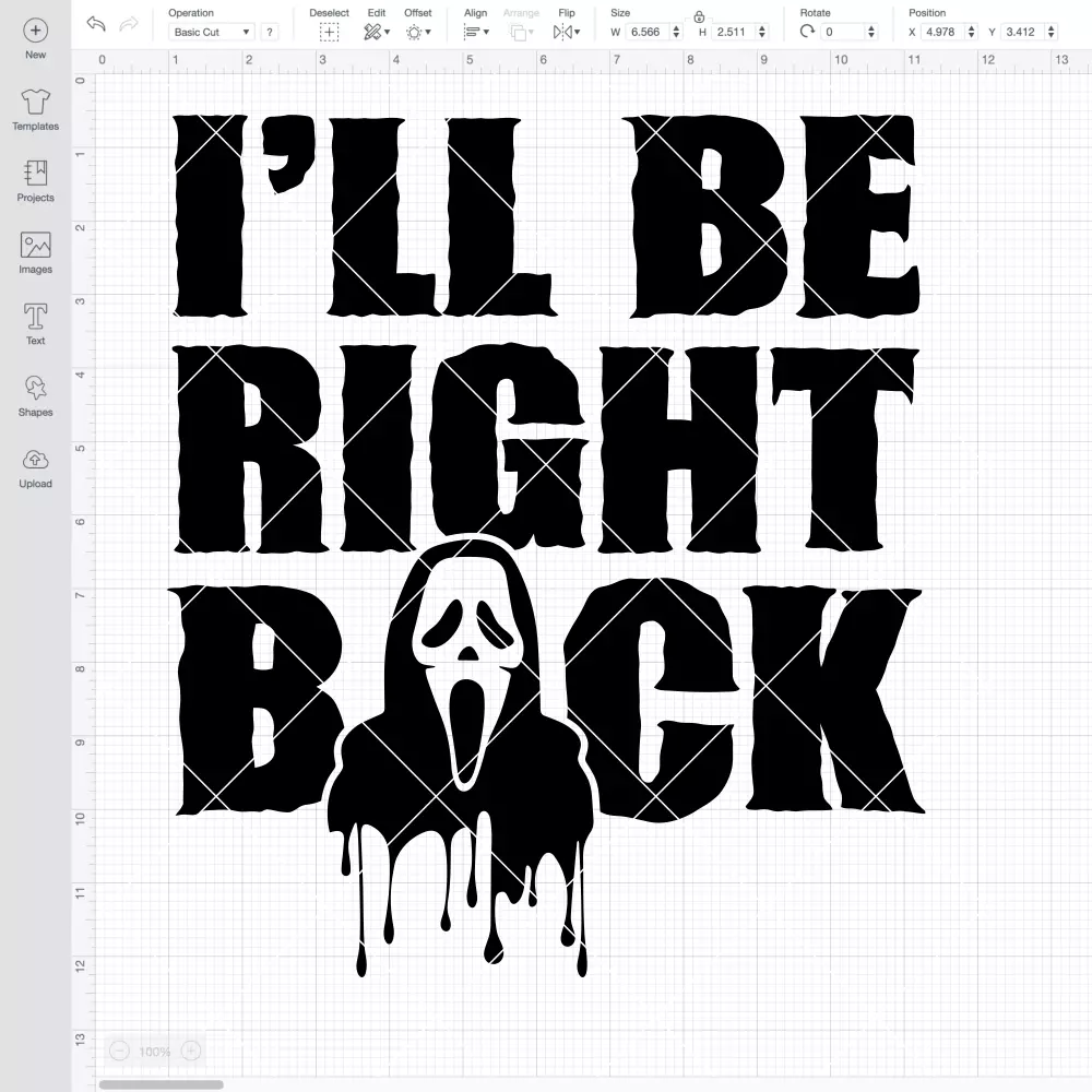 I'll Be Right Back Scream SVG, Halloween SVG, Horror Movie SVG | Instant Download SVG PNG Cut File for Cricut & Silhouette - Image 2