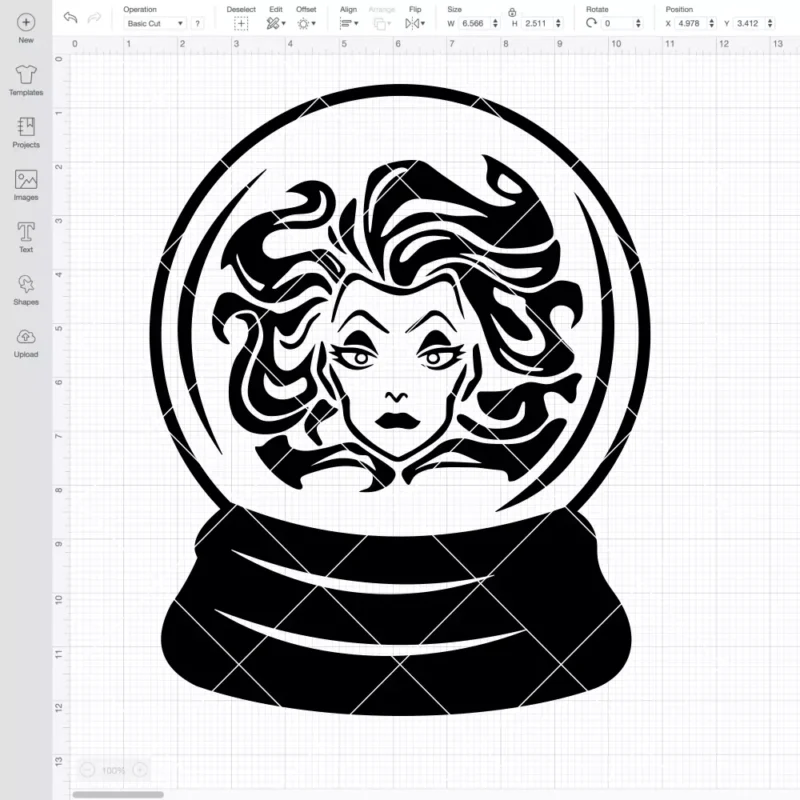 Madame Leota Seance Crystal Ball The Haunted Mansion SVG, Halloween SVG, Horror Movie SVG | Instant Download SVG PNG Cut File for Cricut & Silhouette - Image 2