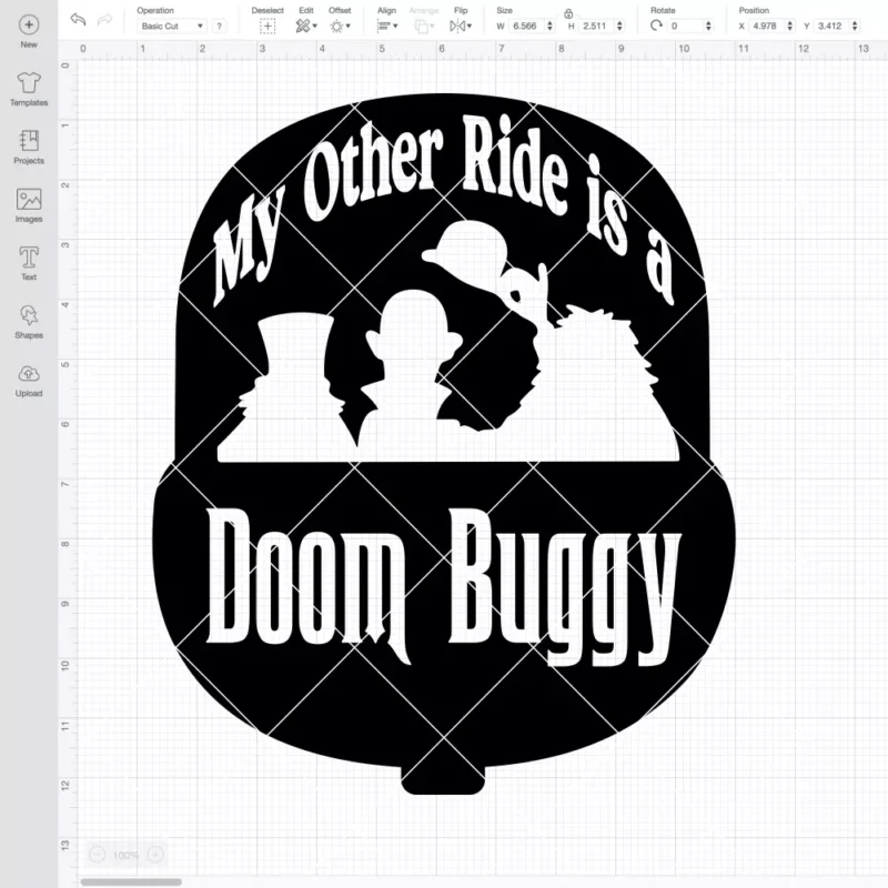 My Other Ride Is A Doom Buggy SVG, Halloween SVG, Horror Movie SVG | Instant Download SVG PNG Cut File for Cricut & Silhouette - Image 2