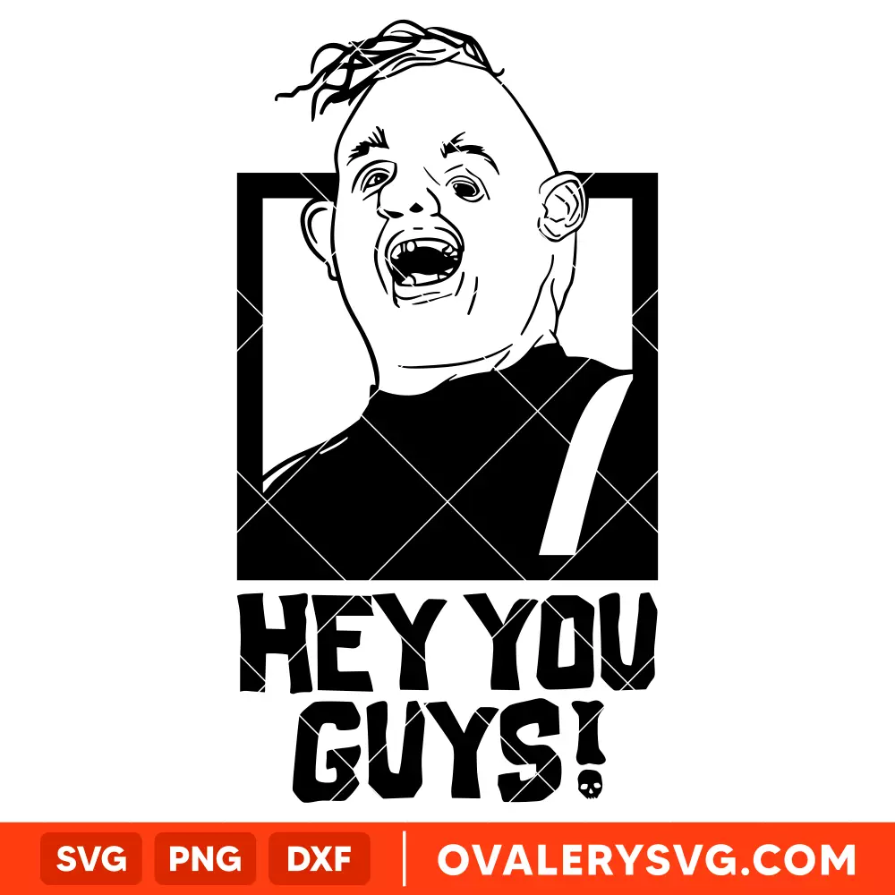 The Goonies Hey You Guys SVG, Halloween SVG, Horror Movie SVG, Cricut, Silhouette SVG PNG Cut File