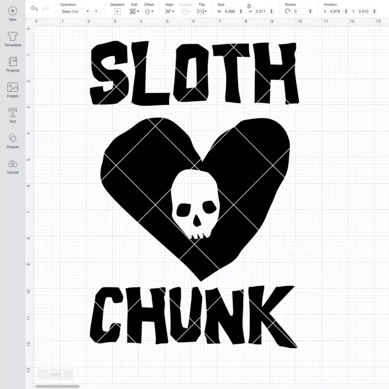 The Goonies Sloth Chunk SVG, Halloween SVG, Horror Movie SVG | Instant Download SVG PNG Cut File for Cricut & Silhouette - Image 2