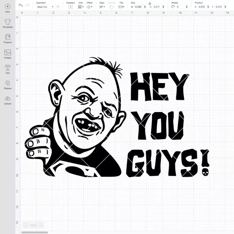 The Goonies Sloth Hey You Guys SVG, Halloween SVG, Horror Movie SVG | Instant Download SVG PNG Cut File for Cricut & Silhouette - Image 2