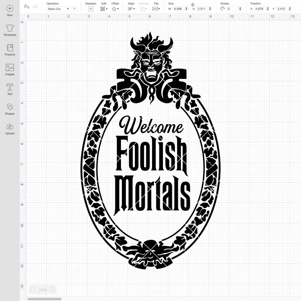 Welcome Foolish Mortals Frame SVG, Halloween SVG, Horror Movie SVG | Instant Download SVG PNG Cut File for Cricut & Silhouette - Image 2