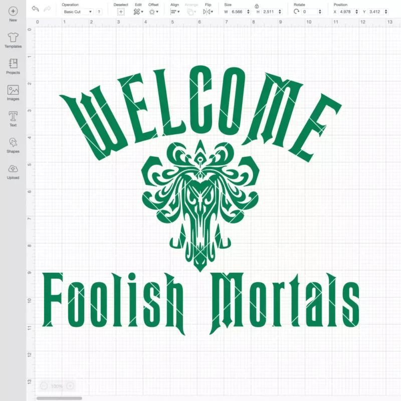 Welcome Foolish Mortals Haunted Mansion SVG, Halloween SVG, Horror Movie SVG | Instant Download SVG PNG Cut File for Cricut & Silhouette - Image 2