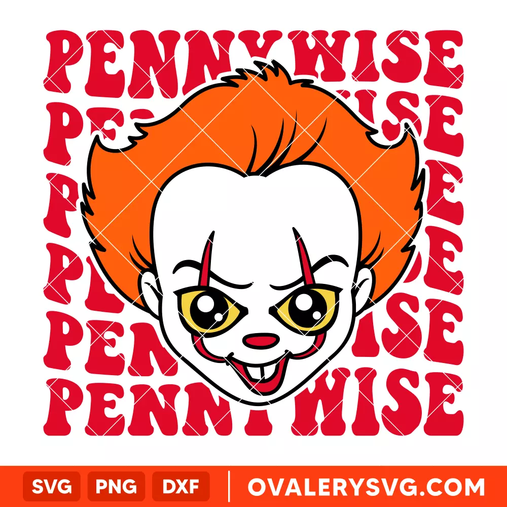 Baby Pennywise SVG, Halloween SVG, Horror Movie SVG, Cricut, Silhouette SVG PNG Cut File