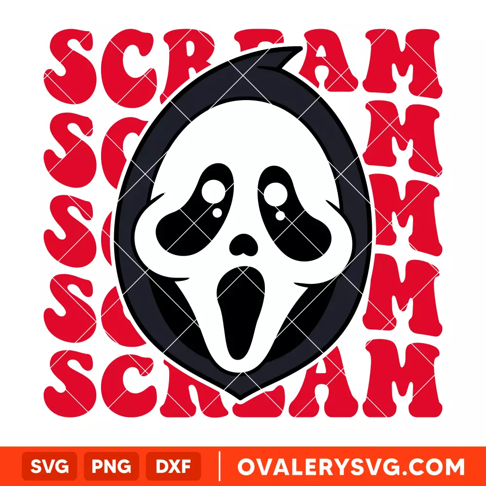 Baby Scream SVG, Halloween SVG, Horror Movie SVG, Cricut, Silhouette SVG PNG Cut File