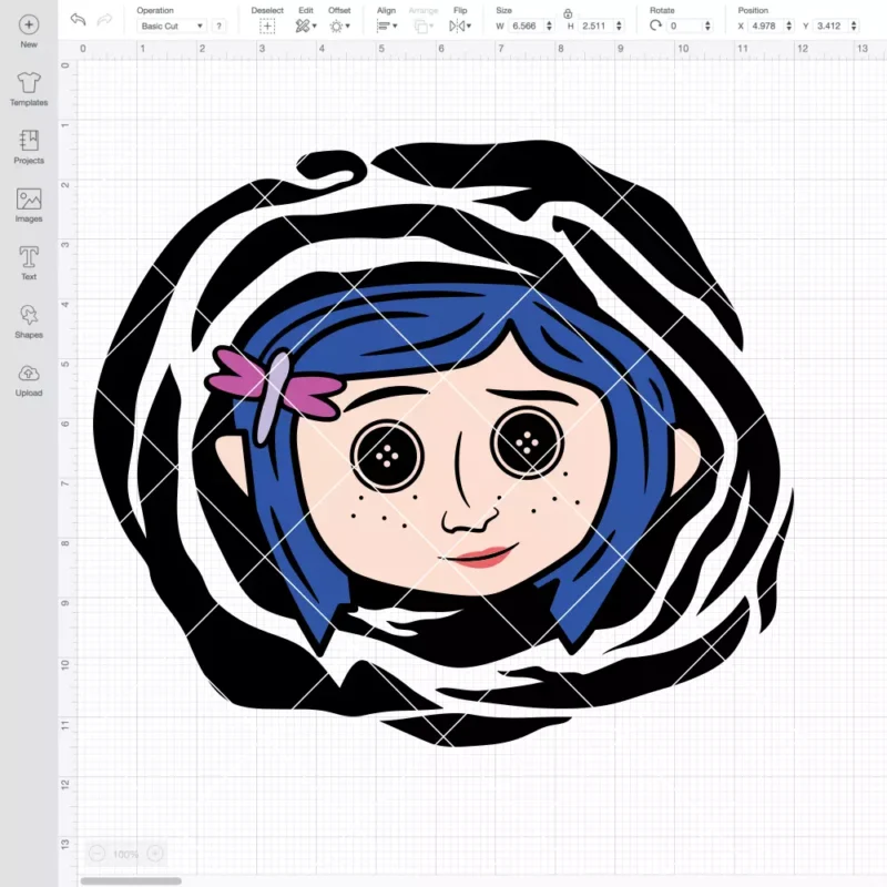 Coraline Button Eyes SVG, Halloween SVG | Instant Download SVG PNG Cut File for Cricut & Silhouette - Image 2