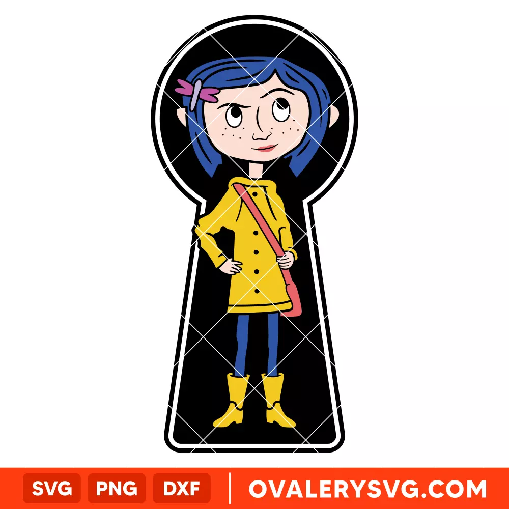 Coraline Keyhole SVG, Halloween SVG | Instant Download SVG PNG Cut File for Cricut & Silhouette