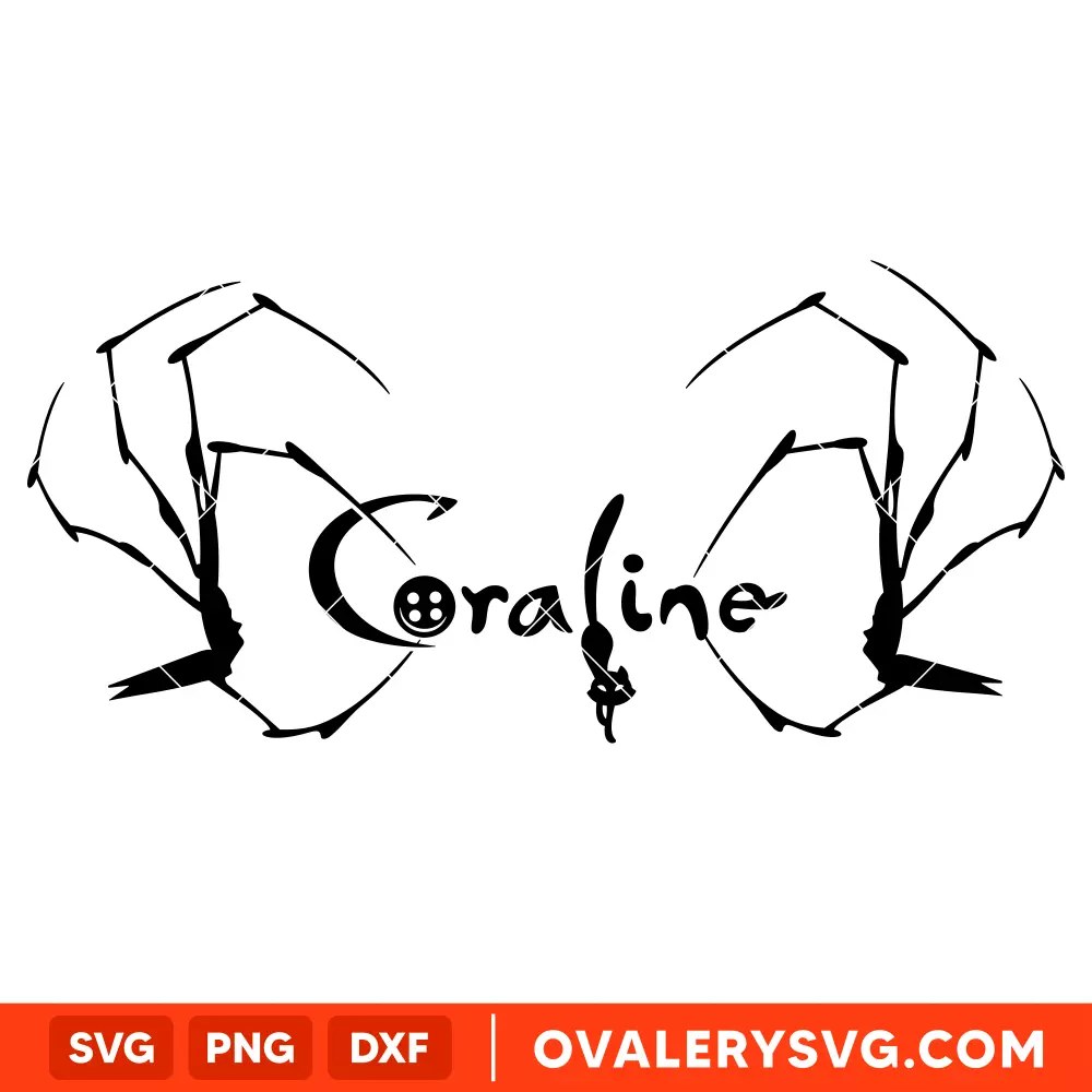 Coraline Mother’s Hands SVG, Halloween SVG | Instant Download SVG PNG Cut File for Cricut & Silhouette