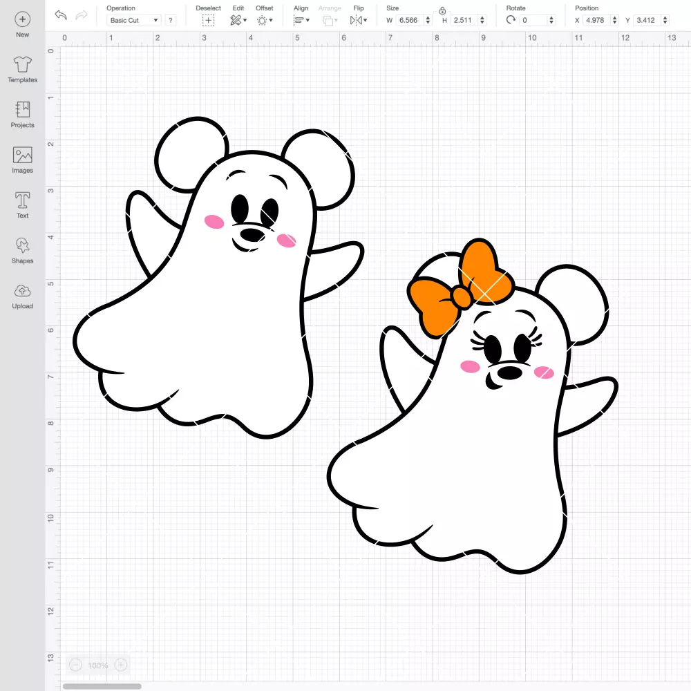 Cute Ghost Mickey Minnie Bundle SVG, Halloween SVG, Disney SVG | Instant Download SVG PNG Cut File for Cricut & Silhouette - Image 2