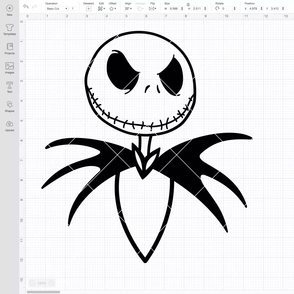 Jack Skellington Head Silhouette SVG, Nightmare Before Christmas SVG, Halloween SVG | Instant Download SVG PNG Cut File for Cricut & Silhouette - Image 2