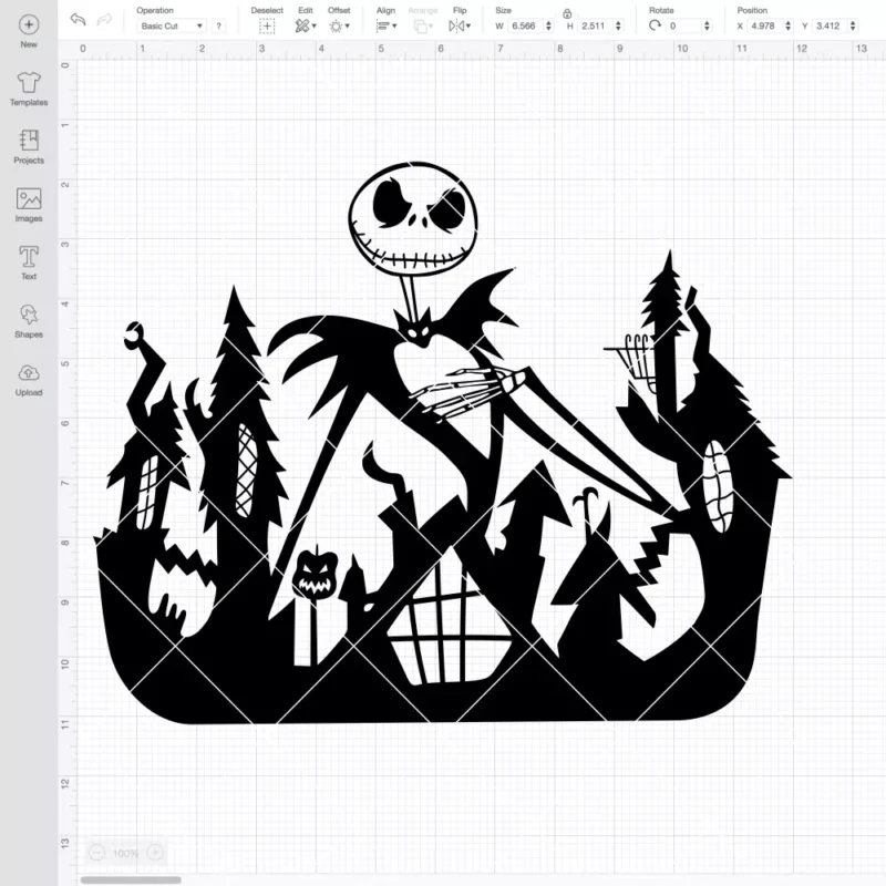 Jack Skellington Ornament SVG, Nightmare Before Christmas SVG, Halloween SVG | Instant Download SVG PNG Cut File for Cricut & Silhouette - Image 2