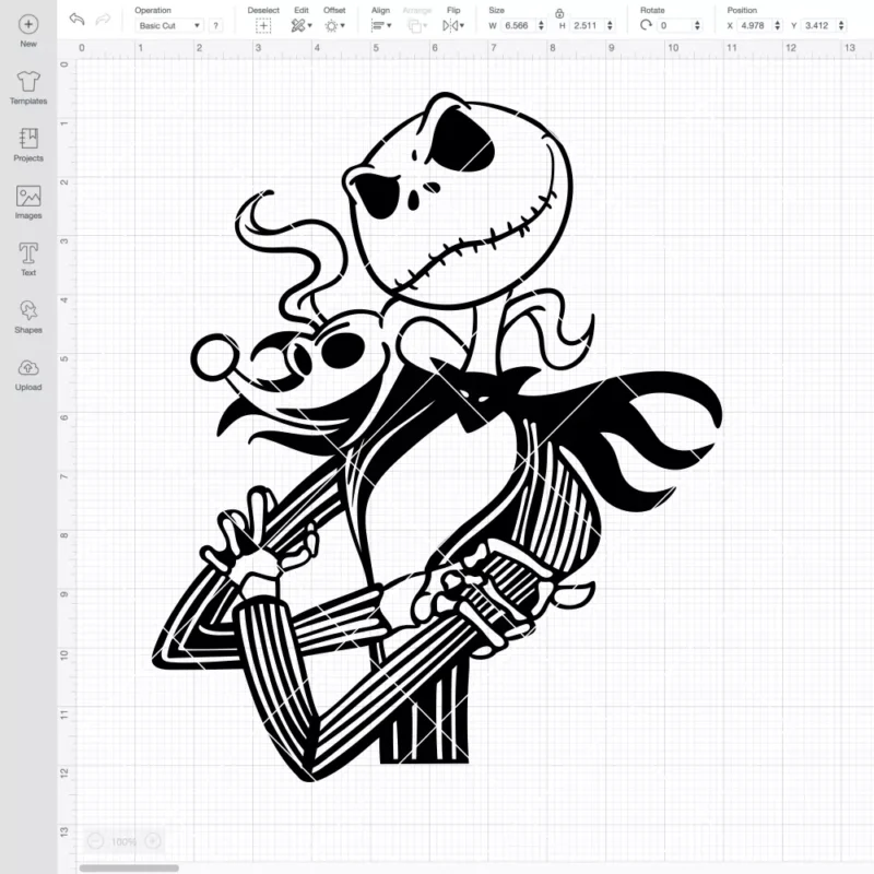 Jack Skellington Outline SVG, Nightmare Before Christmas SVG, Halloween SVG | Instant Download SVG PNG Cut File for Cricut & Silhouette - Image 2