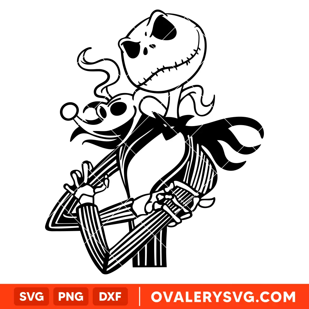 Jack Skellington Outline SVG, Nightmare Before Christmas SVG, Halloween SVG, Cricut, Silhouette SVG PNG Cut File