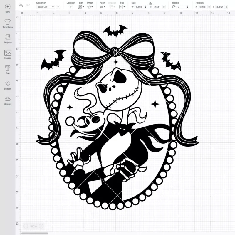 Jack Skellington Profile SVG, Nightmare Before Christmas SVG, Halloween SVG | Instant Download SVG PNG Cut File for Cricut & Silhouette - Image 2