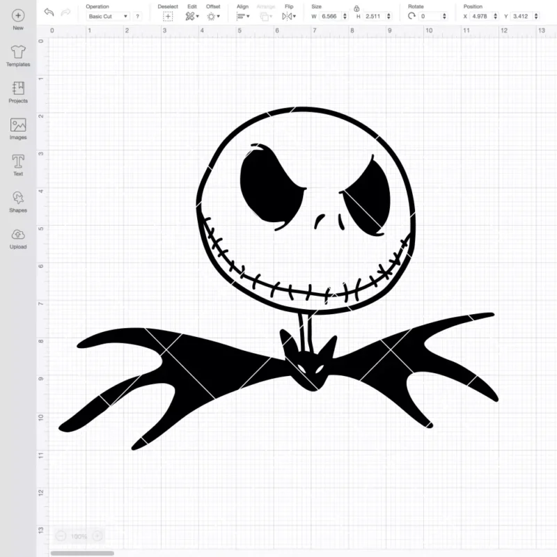 Jack Skellington Profile SVG, Nightmare Before Christmas SVG, Halloween SVG | Instant Download SVG PNG Cut File for Cricut & Silhouette - Image 2