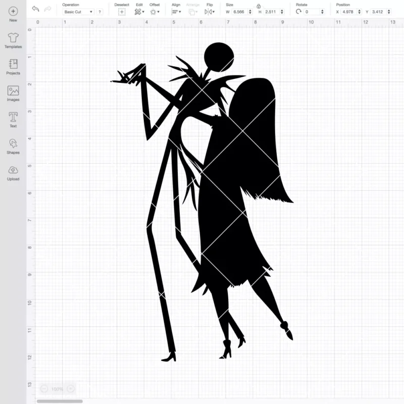 Jack Skellington and Sally Silhouettes SVG, Nightmare Before Christmas SVG, Halloween SVG | Instant Download SVG PNG Cut File for Cricut & Silhouette - Image 2