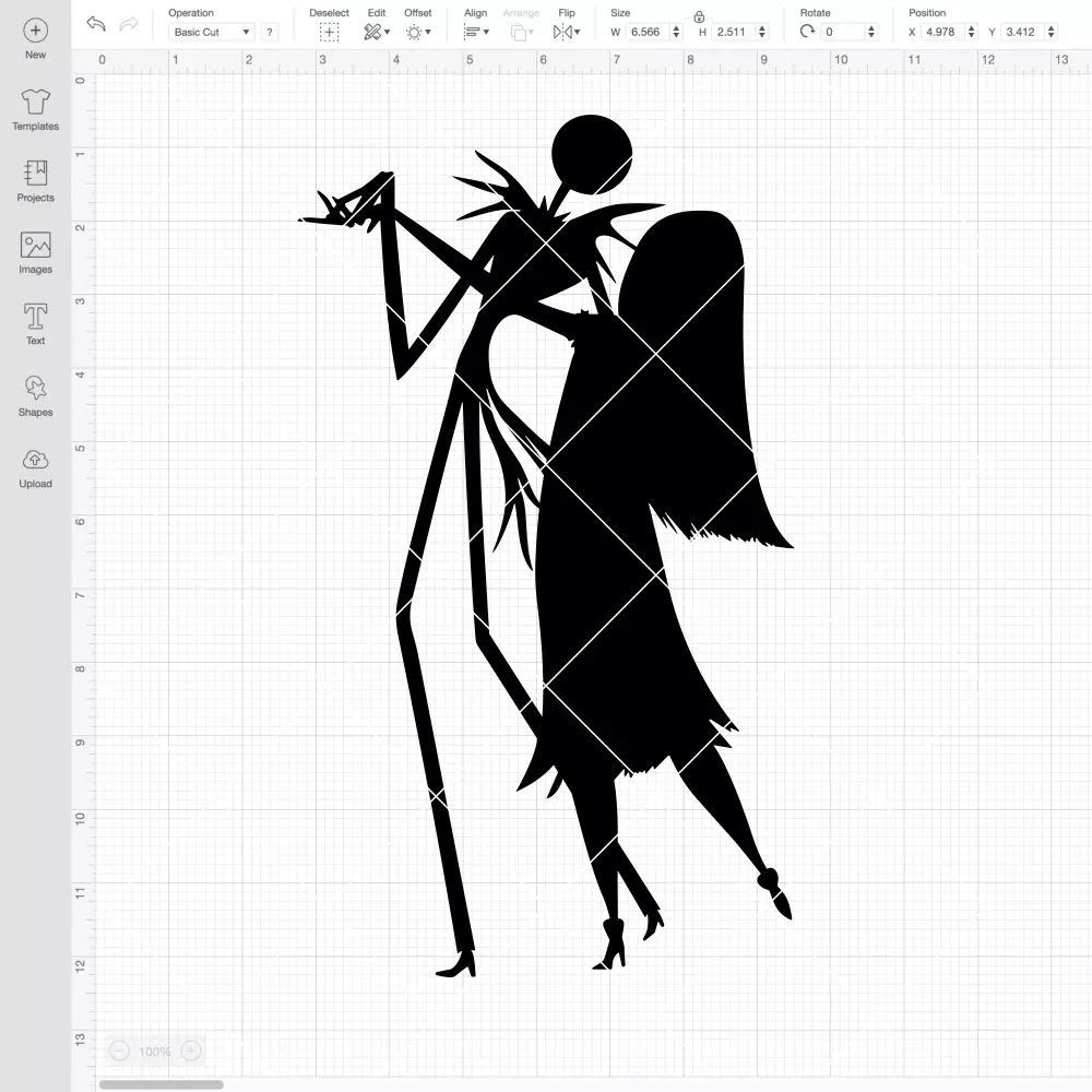 Jack Skellington and Sally Silhouettes SVG, Nightmare Before Christmas SVG, Halloween SVG | Instant Download SVG PNG Cut File for Cricut & Silhouette - Image 2