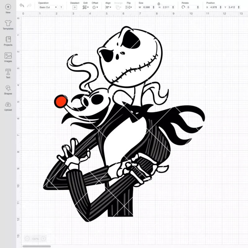 Jack Skellington and Zero SVG, Nightmare Before Christmas SVG, Halloween SVG | Instant Download SVG PNG Cut File for Cricut & Silhouette - Image 2