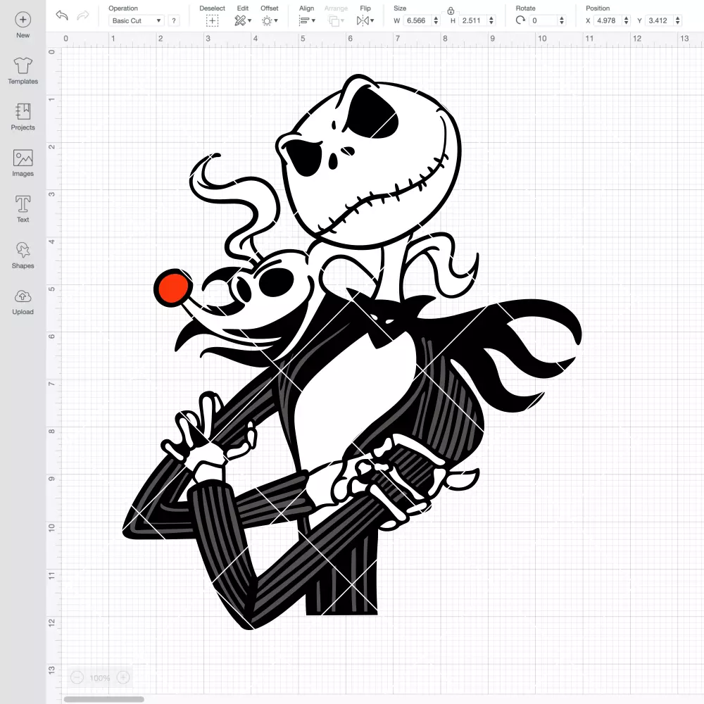 Jack Skellington and Zero SVG, Nightmare Before Christmas SVG, Halloween SVG | Instant Download SVG PNG Cut File for Cricut & Silhouette - Image 2
