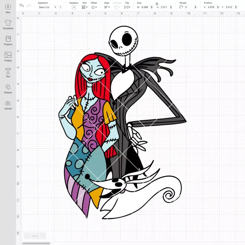 Jack and Sally SVG, Nightmare Before Christmas SVG, Halloween SVG | Instant Download SVG PNG Cut File for Cricut & Silhouette - Image 2