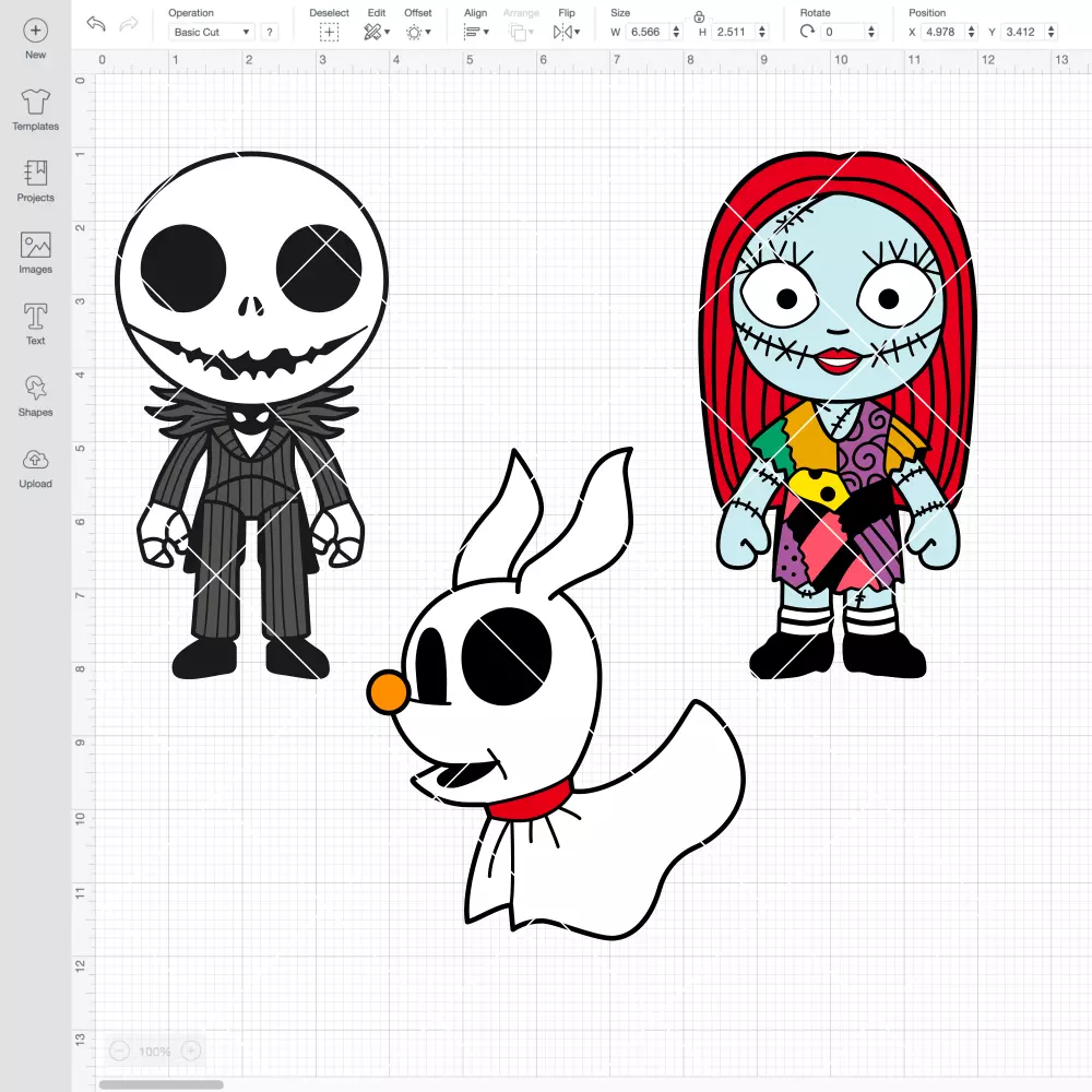 Jack,Sally, Zero Bundle SVG, Nightmare Before Christmas SVG, Halloween SVG | Instant Download SVG PNG Cut File for Cricut & Silhouette - Image 2