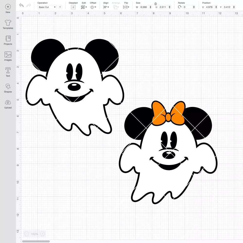Mickey and Minnie Ghost Bundle SVG, Halloween SVG, Disney SVG | Instant Download SVG PNG Cut File for Cricut & Silhouette - Image 2