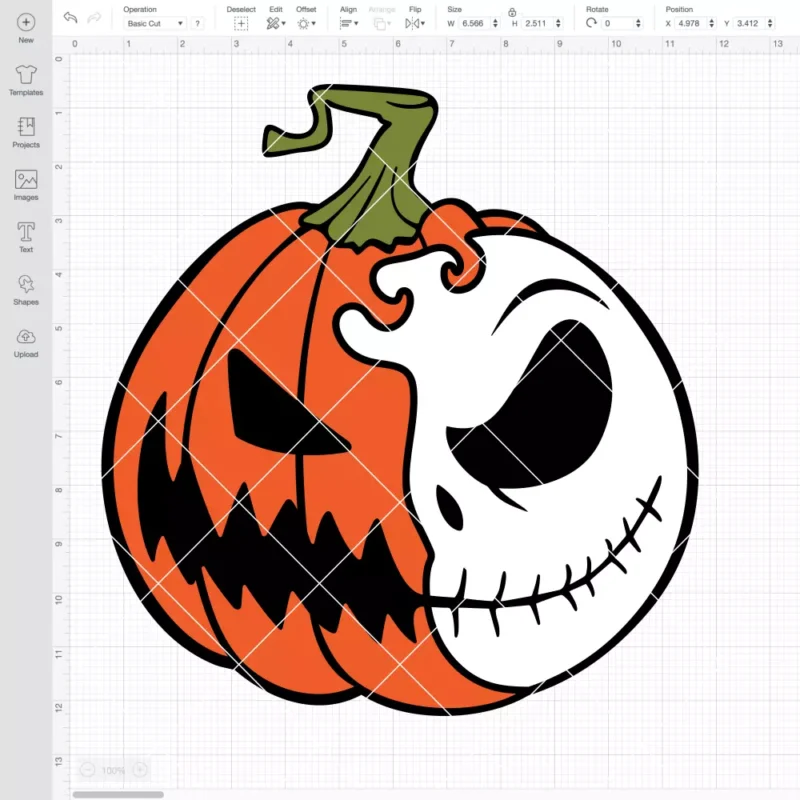 Pumpkin Jack Skellington SVG, Nightmare Before Christmas SVG, Halloween SVG | Instant Download SVG PNG Cut File for Cricut & Silhouette - Image 2