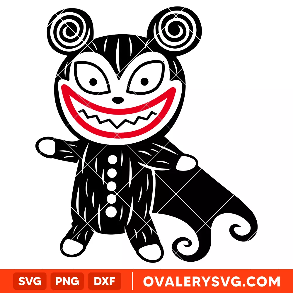 Vampire Teddy SVG, Nightmare Before Christmas SVG, Halloween SVG, Cricut, Silhouette SVG PNG Cut File
